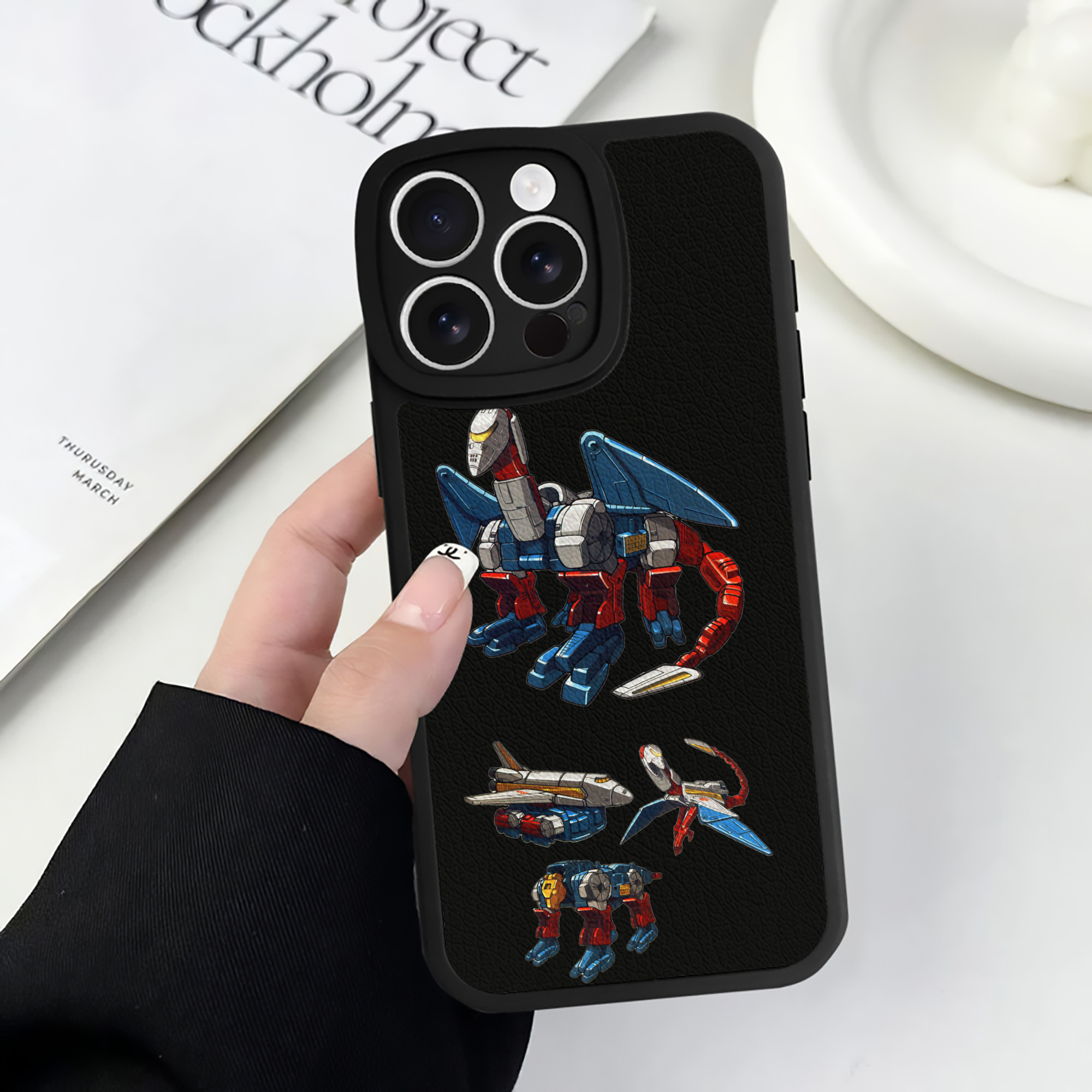 （画像用）  【iPhone 16シリーズ対応】シリコンスマホケース（レザー調） 材質：シリコン